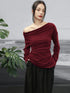 Vin - Designer Off Shoulder Knitted Top