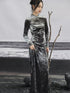 Dragon d'argent - Cheongsam Style Dress