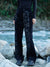Floral Jacquard Corduroy Straight Leg Pants