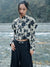 Ink Paiting Jacquard Jacket Top