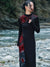Prune de Sang - Knitted Cheongsam Dress