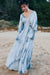 Fée De La Mer - Original Jacquard Pattern Tie Dyed Maxi Dress